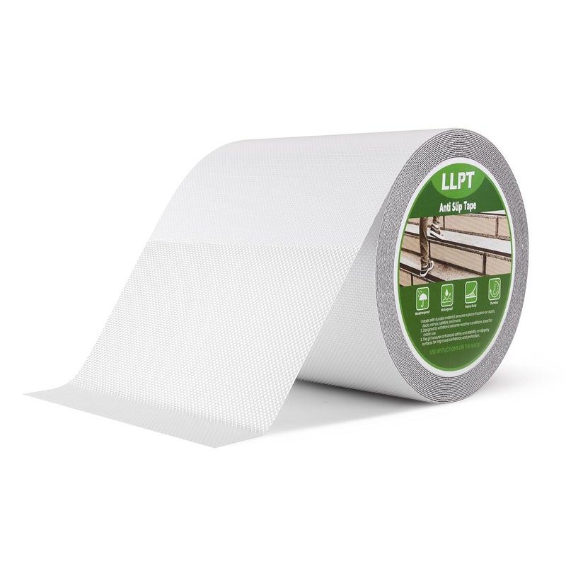 LLPT Grip Tape 6" x 36 Ft Ft Clear Heavy Duty Anti Slip Tape for House Stairs Ladders Waterproof Indoor Non Slip Traction Strips for Bathroom Floor Steps Staircase Tread (ASC611PEVA) - Image 1